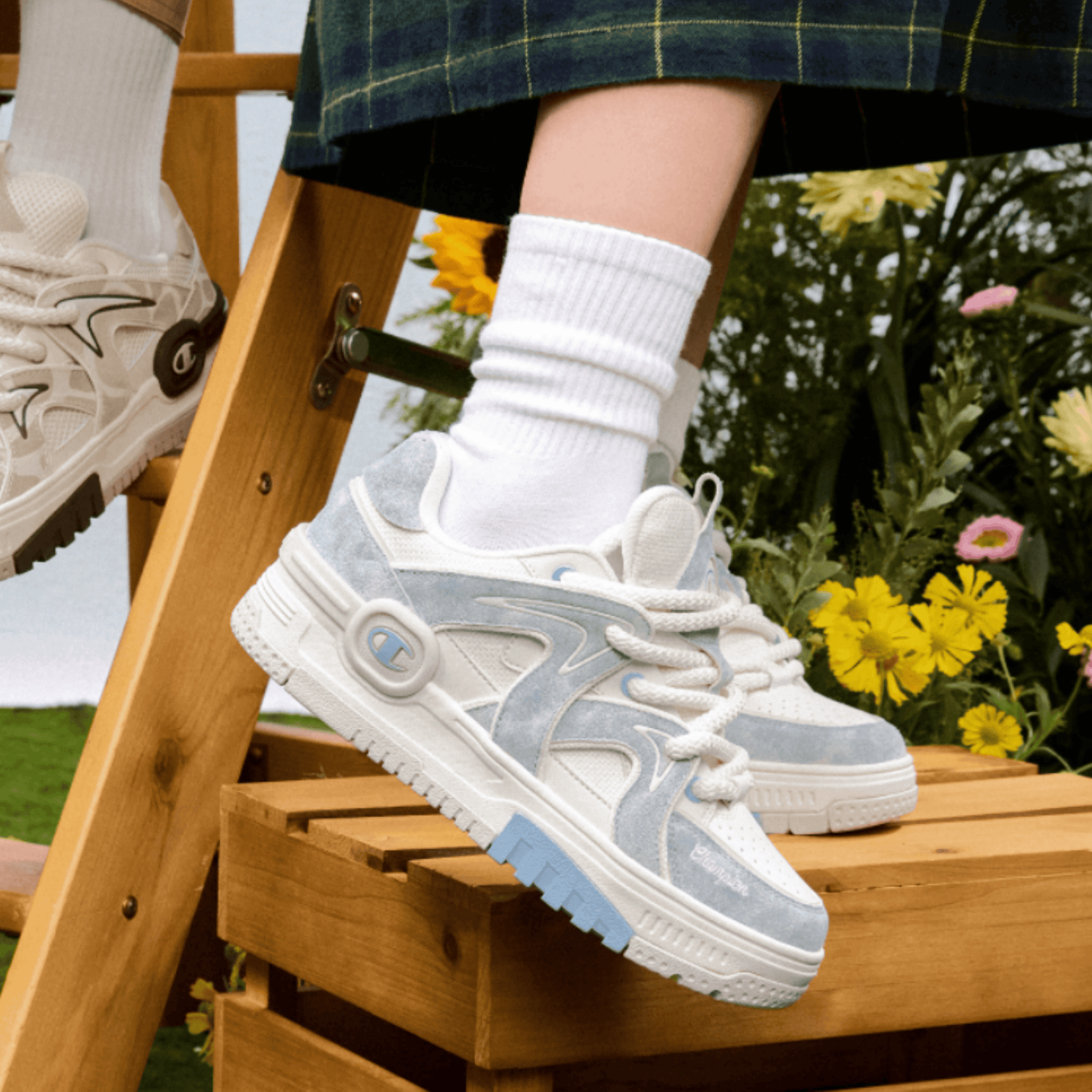 Кроссовки Champion Karst Skate Milk White/Peak Blue - изображение 6