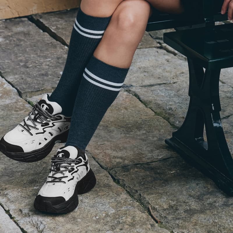 Кроссовки Champion Low Top Massive Sneakers Мужские Молочно-белый Черный - изображение 6