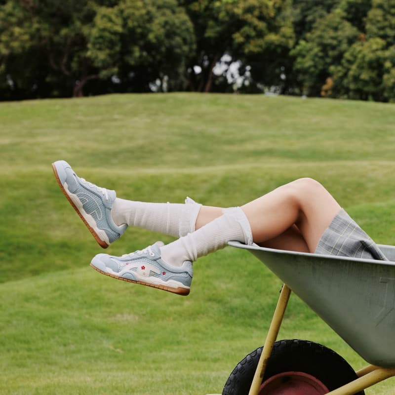 Кроссовки Champion Low-Top Повседневная Обувь Женская Прозрачный Синий Молочно-Белый - изображение 7