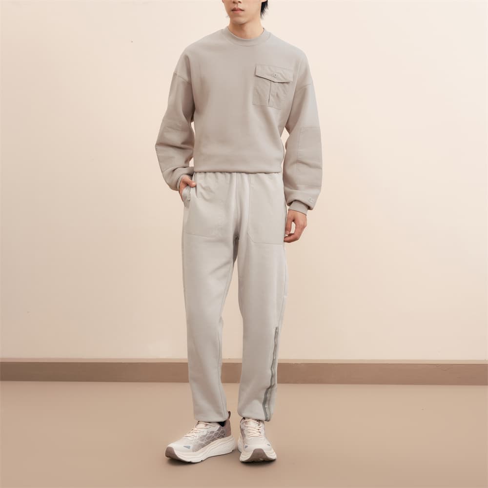Штаны Champion FW24 C Tech Вязаные тренировочные штаны унисекс серые - изображение 5