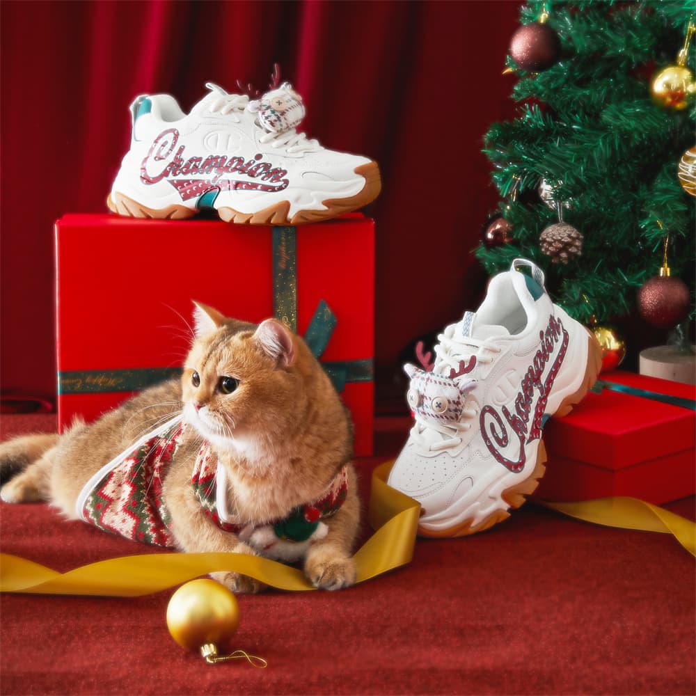 Кроссовки Champion Low Top Crepe Sneakers Женские Молочно-белый Team Красный - изображение 8