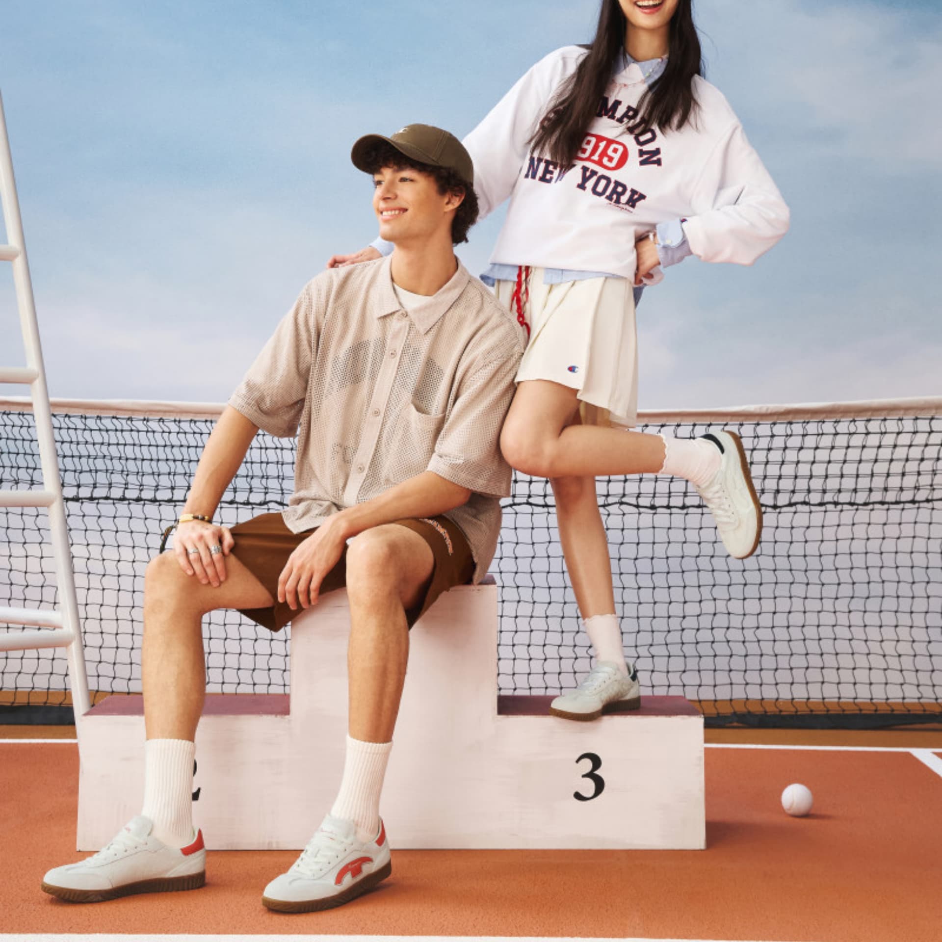 Кроссовки Champion Balance Low Top Скейтборд Обувь Мужская Молочно-белый Старый Красный - изображение 7