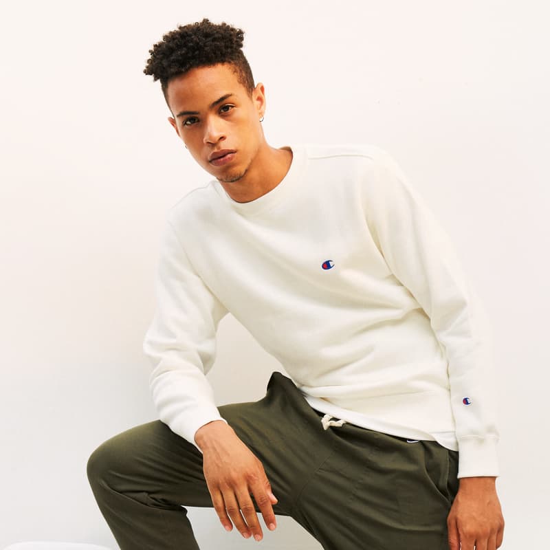 Кофта Champion Basic Crewneck Sweatshirt White - изображение 4