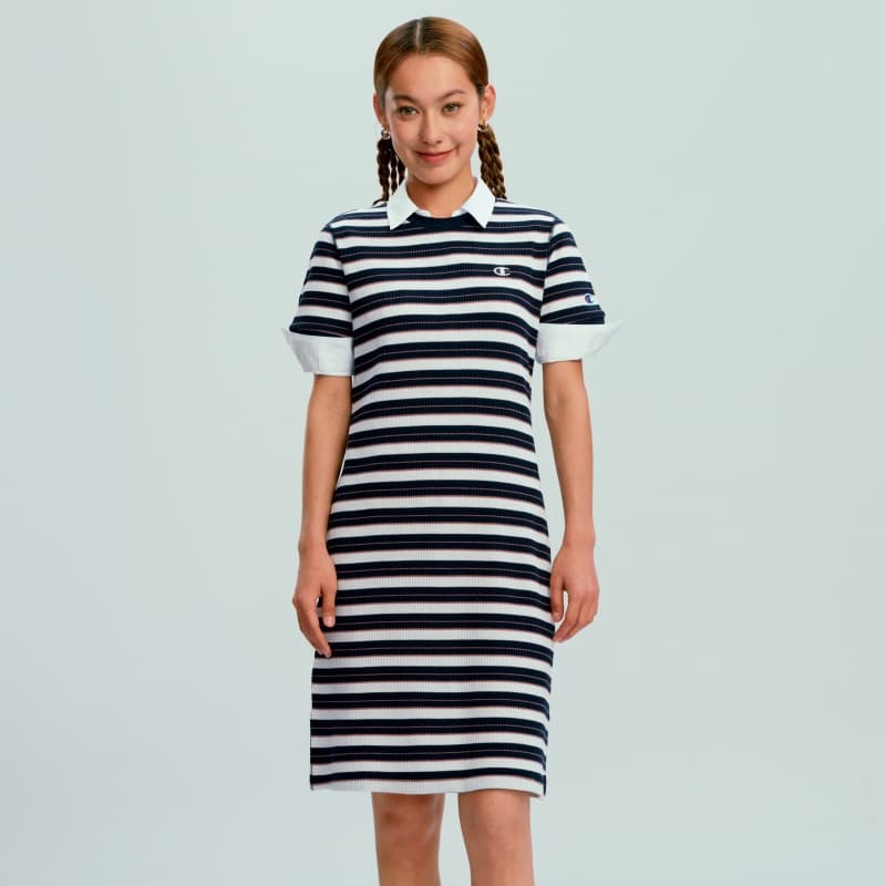 Платье Чемпион Короткий Sleeved Платье Женские - изображение 3
