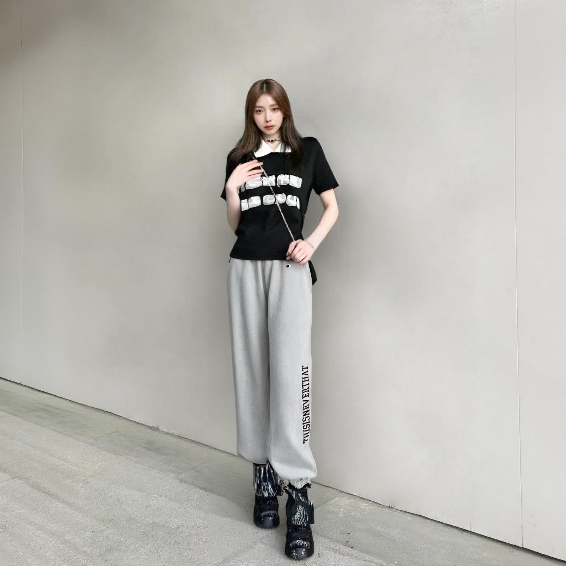 Штаны Champion x Thisisneverthat FW23 C-Logo - изображение 4