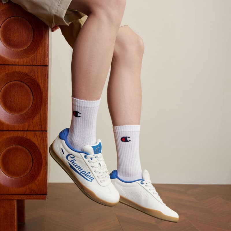 Кроссовки Champion Skate Shoes Low Top Молочно-белый Синий Агат Мужской - изображение 7