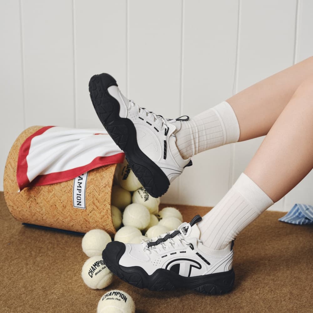 Кроссовки для бега Champion Low Top Беговые кроссовки Женские Молочно-белый Черный - изображение 7