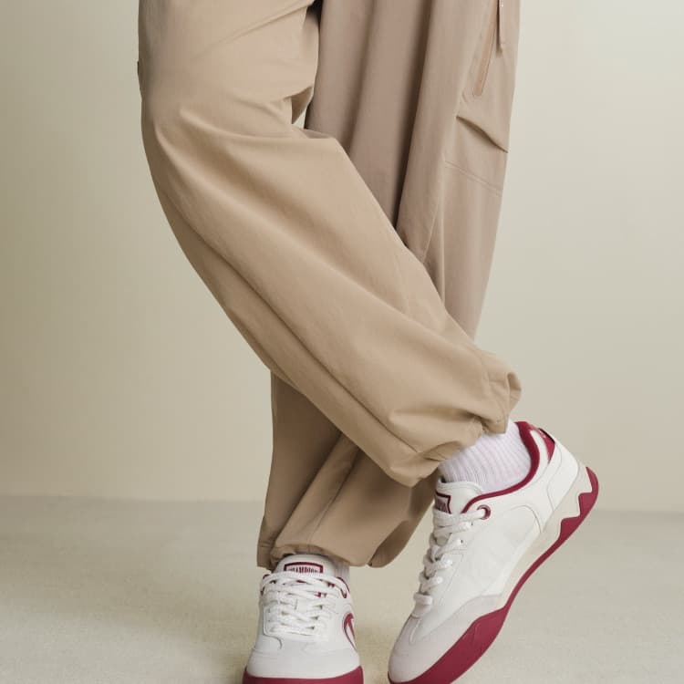 Кроссовки Champion Skate Shoes Low-Top Молочно-белый Лавовый красный Мужской - изображение 7