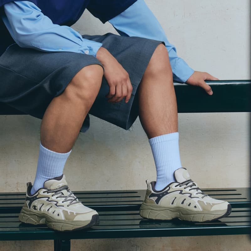 Кроссовки Champion Low Top Massive Sneakers Мужские Серый Зеленый Березовый Серебристый - изображение 7