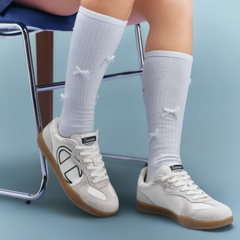 Кроссовки Champion Low Top Повседневная обувь Женская Молочно-белый Черный - изображение 7