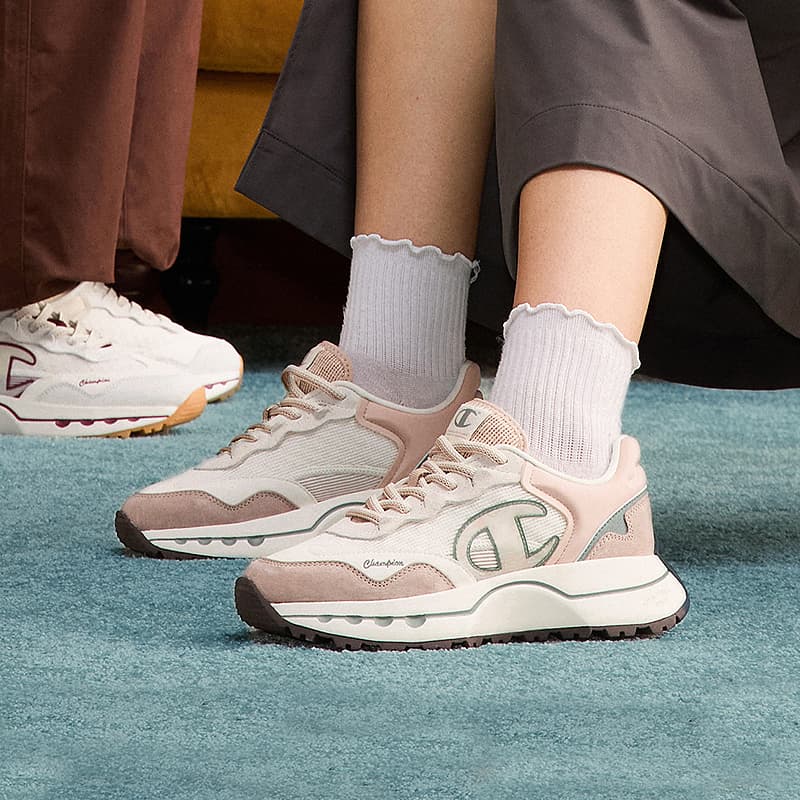 Кроссовки для бега Champion Low Top Беговые кроссовки Женские Светло-серый Умбра Молочно-белый - изображение 6