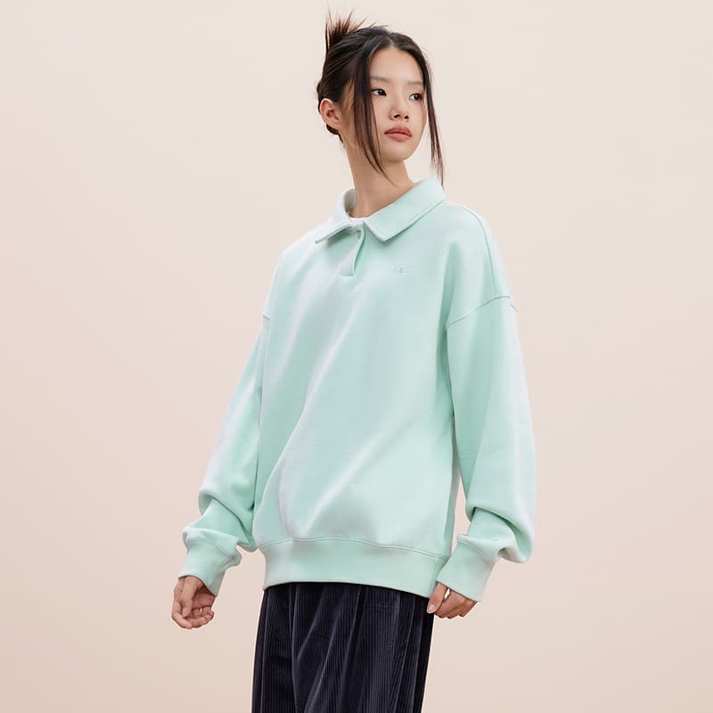 Худи Champion FW24 Классическая повседневная толстовка с воротником и логотипом C Европейская версия Женский - изображение 3