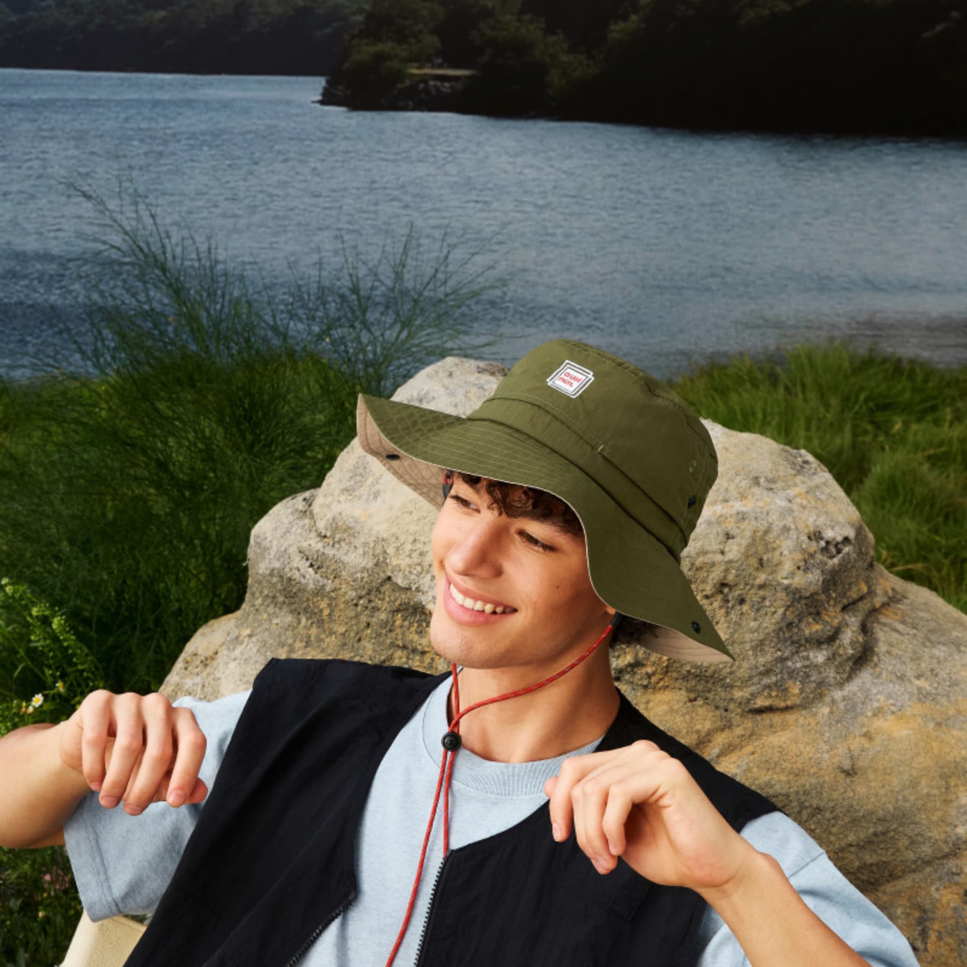 Панама Champion Cowboy Bucket Hat Универсальный модный спортивный повседневный минималистичный классический винтажный логотип бренда легкий индивидуальный нейлон шляпы ведра унисекс парный - изображение 19