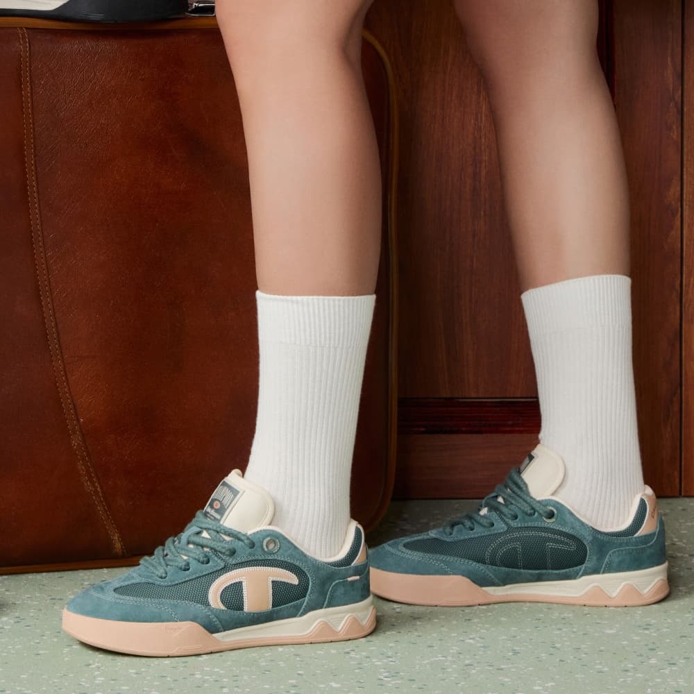 Кроссовки Champion Low Top Скейтборд Обувь Женская Темно-зеленый Мох Тост Коричневый - изображение 7