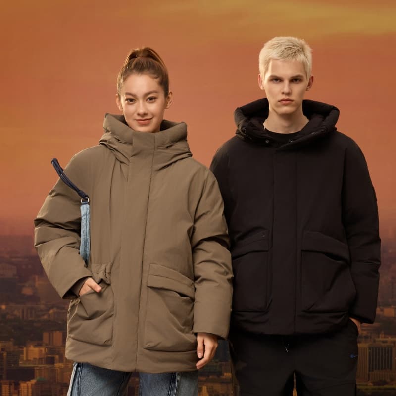 Зимняя куртка Champion FW25 Пуховик Унисекс - изображение 9