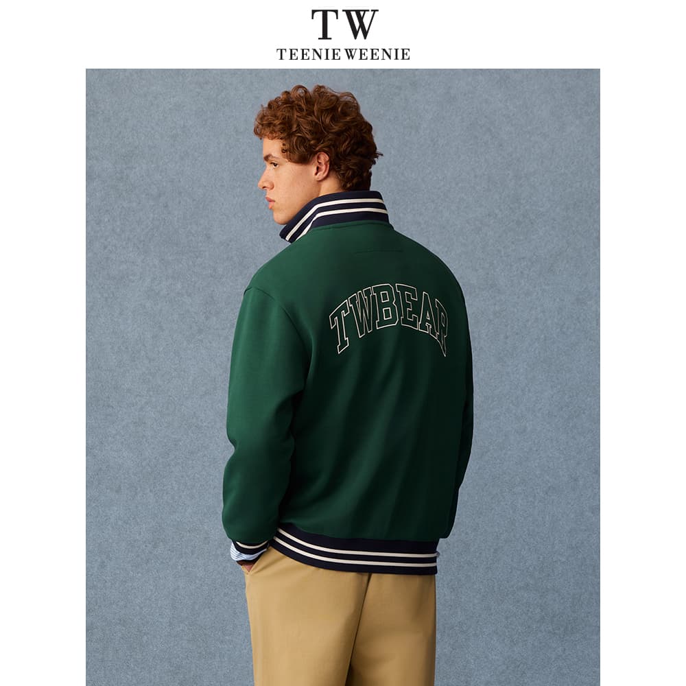 Худи Teenie Weenie Men American Old Money Style Collection Зеленый Унисекс Толстовка - изображение 4