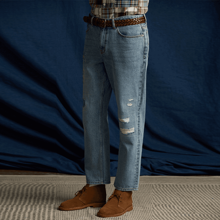 Штаны Teenie Weenie Men Denim Collection Джинсы Разборный обруч Мужской - изображение 5