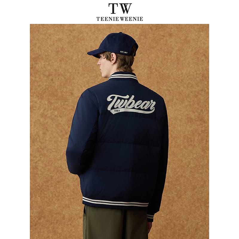 Зимняя куртка Teenie Weenie Men Light Warmth Collection Темно-синий Мужской Пуховики - изображение 4