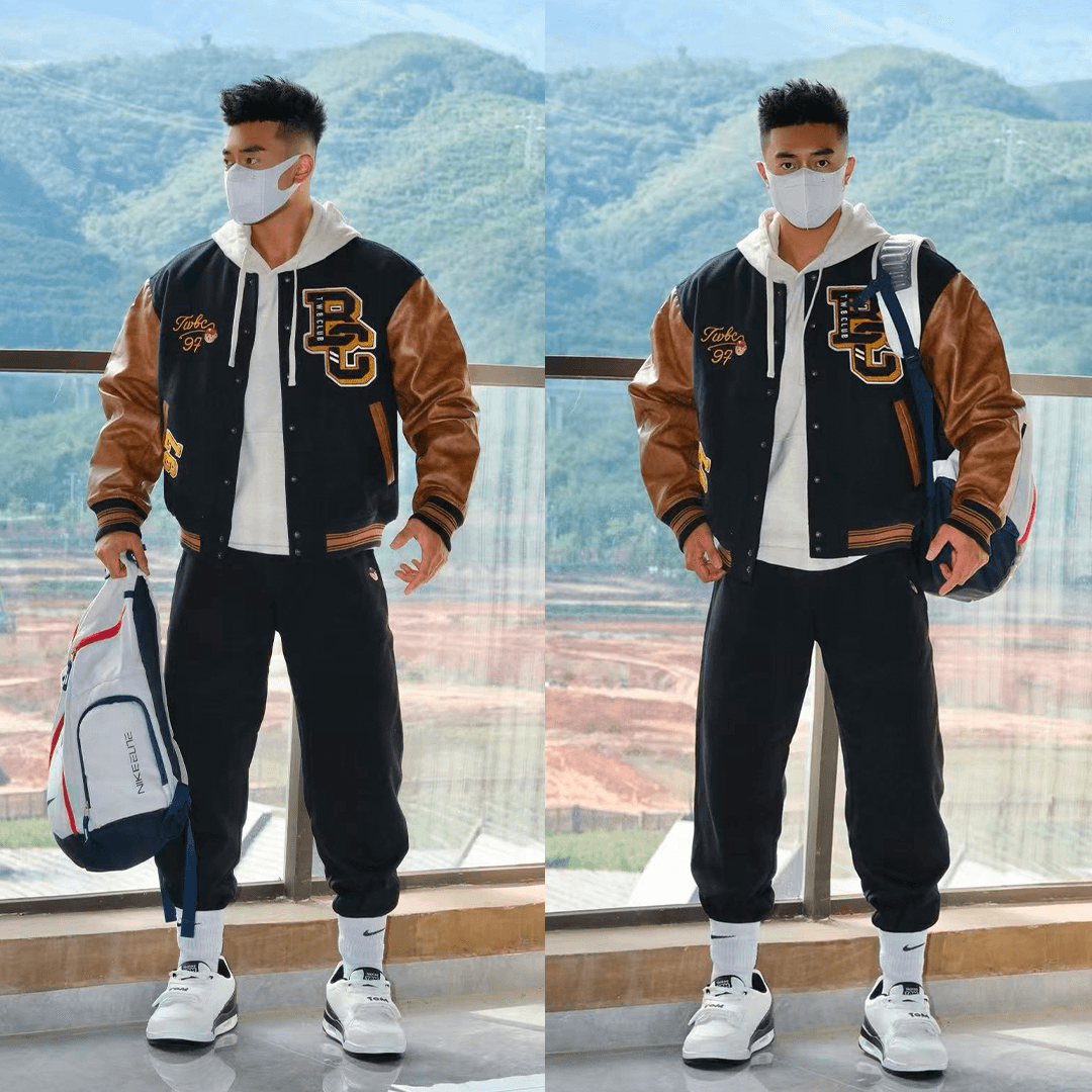 Бомбер Teenie Weenie Men American Vintage Barnfit Бейсбольная куртка унисекс - изображение 6