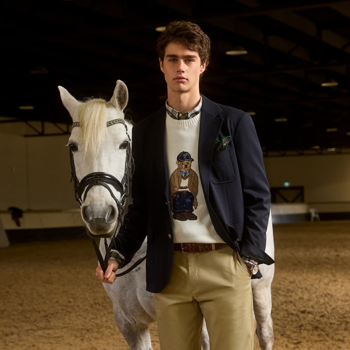 Пиджак Teenie Weenie Men FW24 Бизнес-костюм унисекс темно-синий - изображение 3