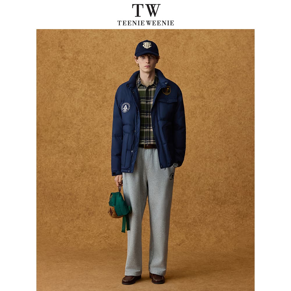 Зимняя куртка Teenie Weenie Men Light Warmth Collection Темно-синий Мужской Пуховики - изображение 6
