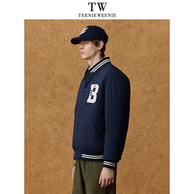 Зимняя куртка Teenie Weenie Men Light Warmth Collection Темно-синий Мужской Пуховики - изображение 3