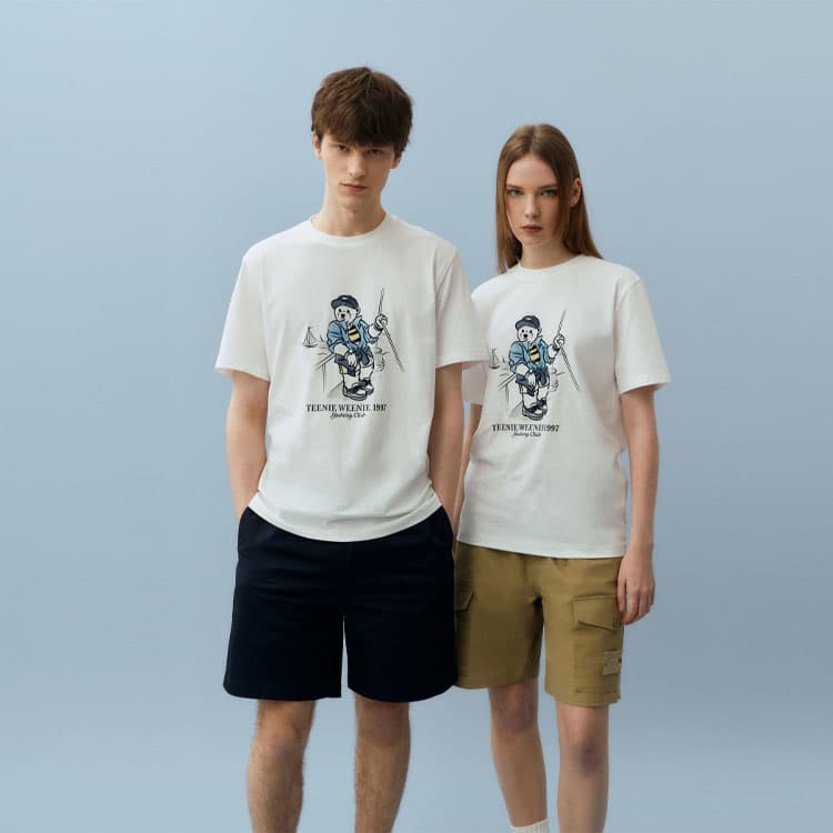 Футболка Teenie Weenie Men 24SS T-рубашка Летняя Унисекс - изображение 5