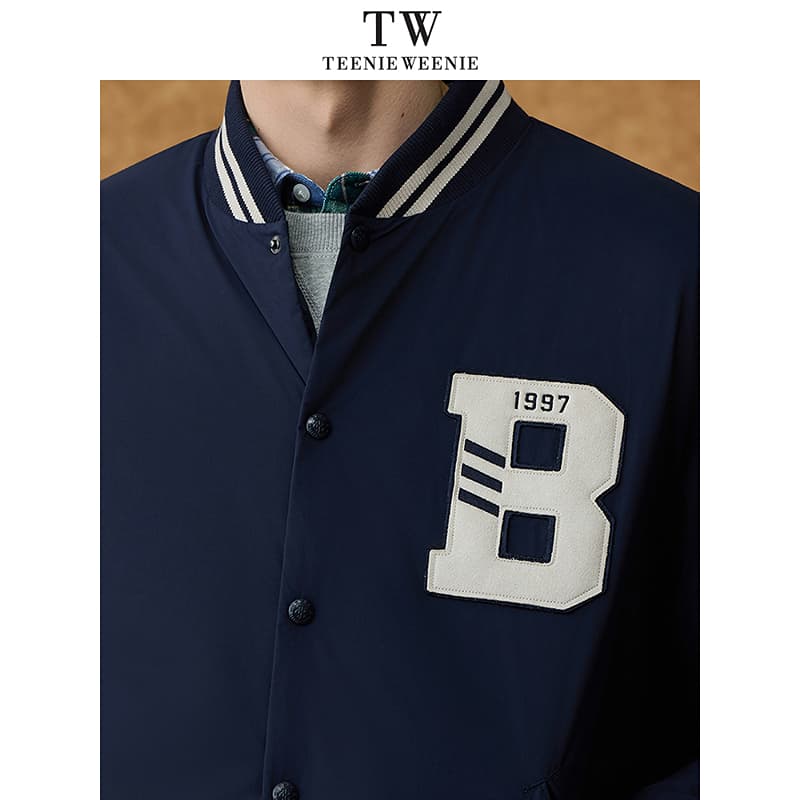 Зимняя куртка Teenie Weenie Men Light Warmth Collection Темно-синий Мужской Пуховики - изображение 5