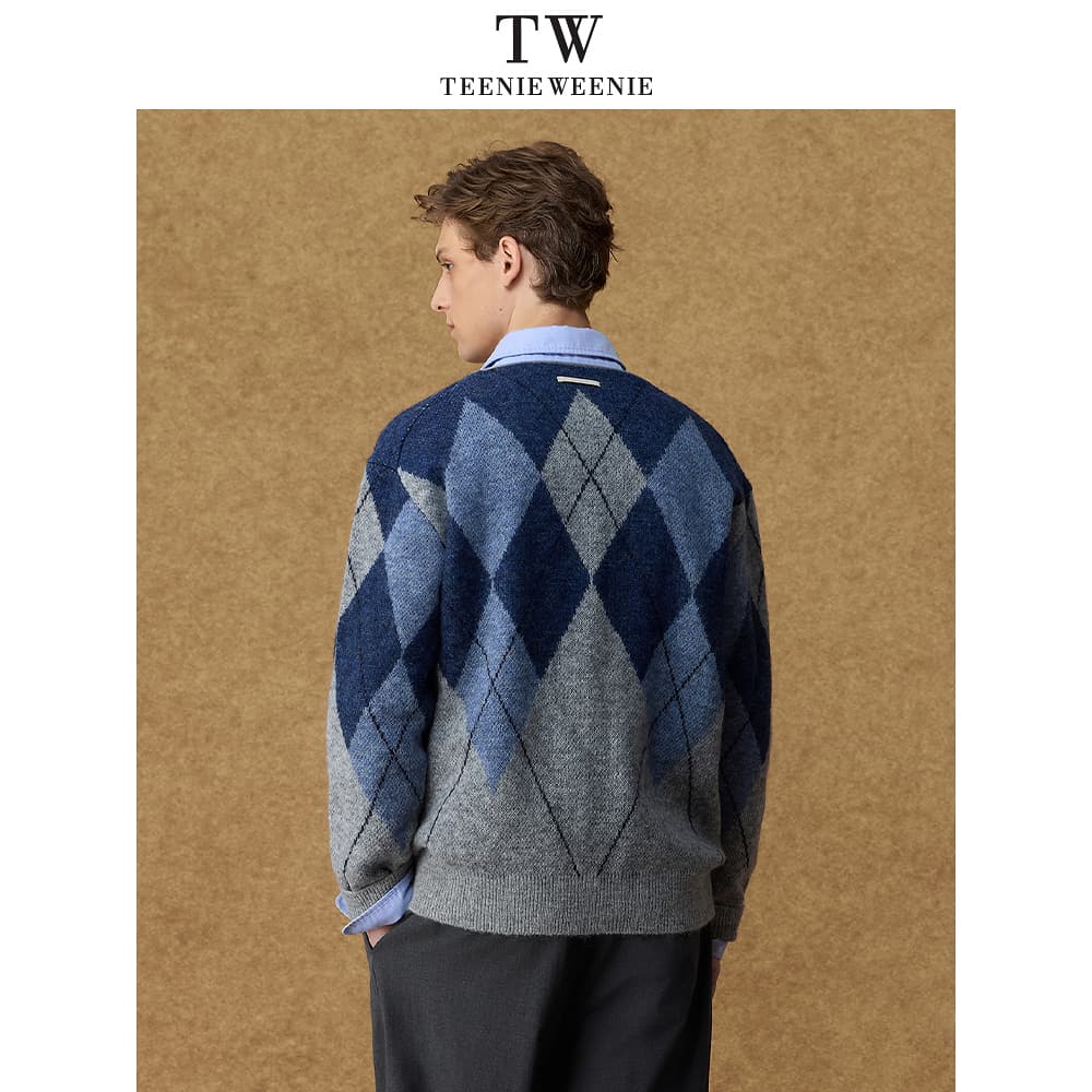 Кофта Teenie Weenie Men Evergreen Preppy Style Темно-синий Мужской Свитеры - изображение 4