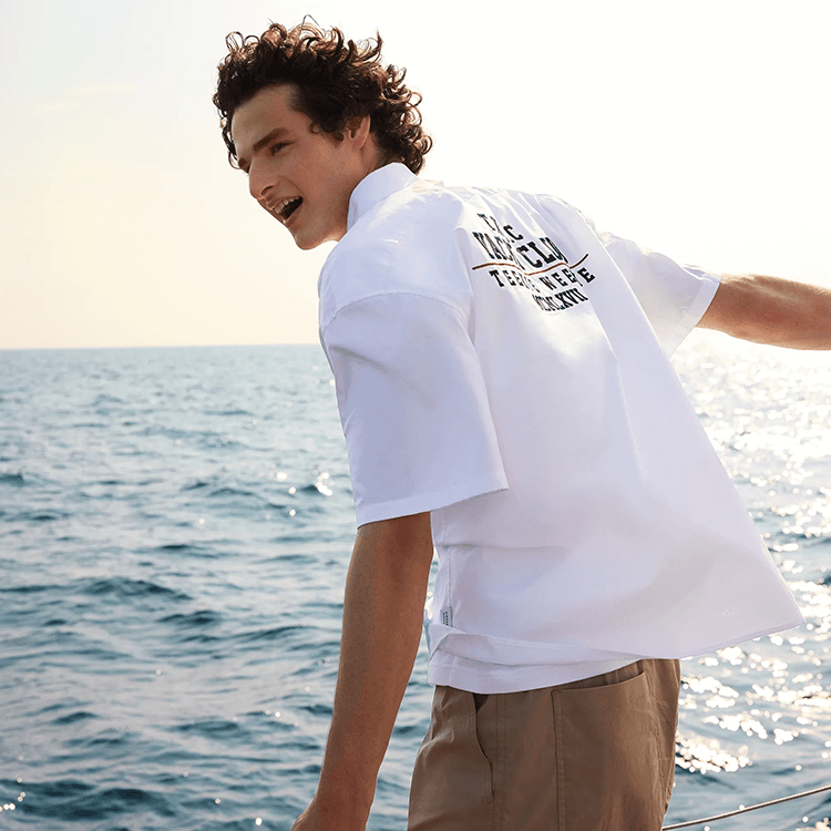 Рубашка Teenie Weenie Men 24SS Рубашка Лето Мужской - изображение 5