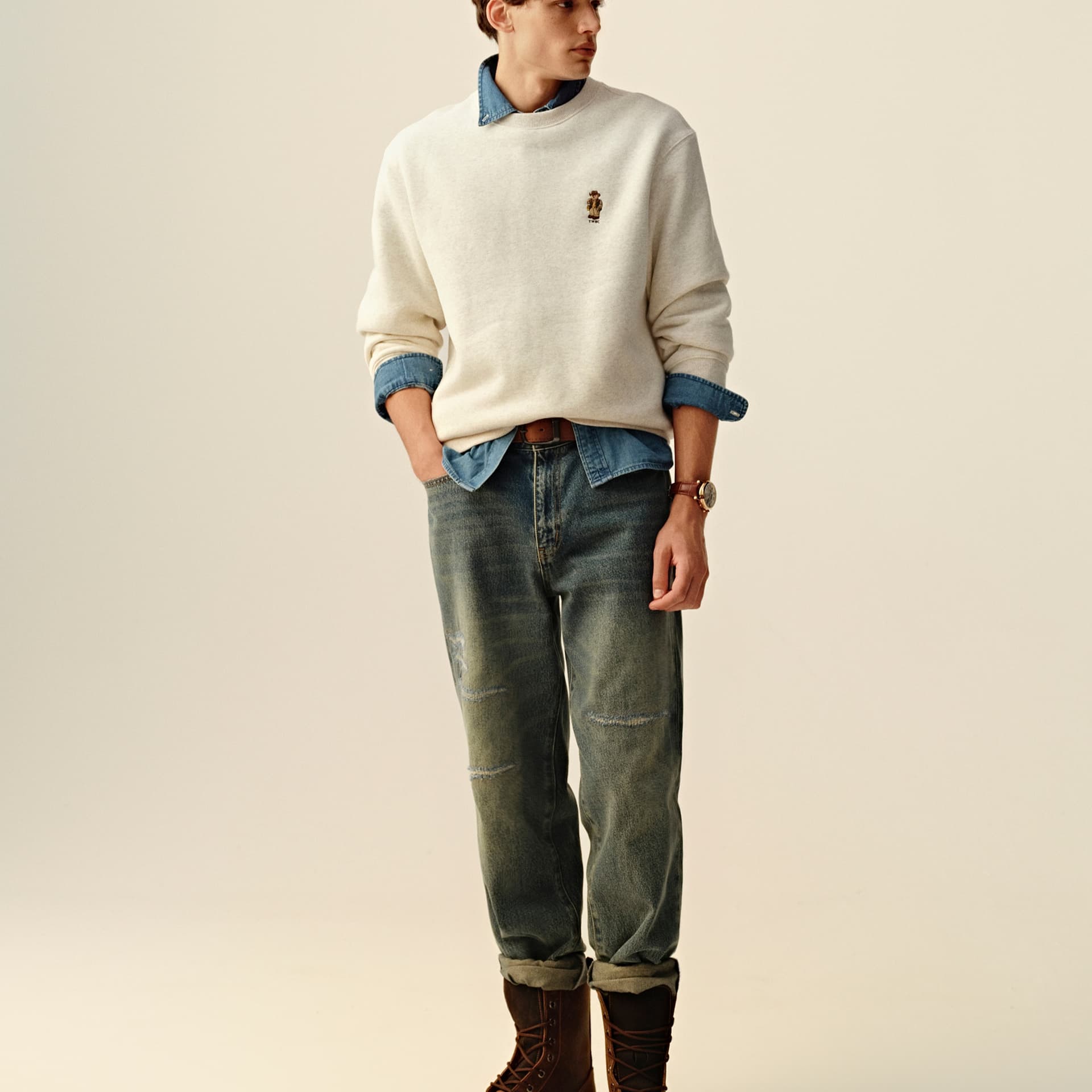 Худи Teenie Weenie Men Evergreen Preppy Style Унисекс Толстовка - изображение 3