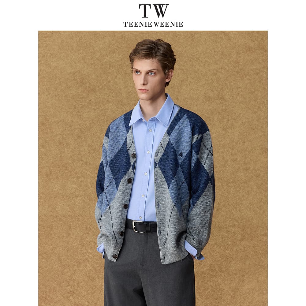 Кофта Teenie Weenie Men Evergreen Preppy Style Темно-синий Мужской Свитеры - изображение 3