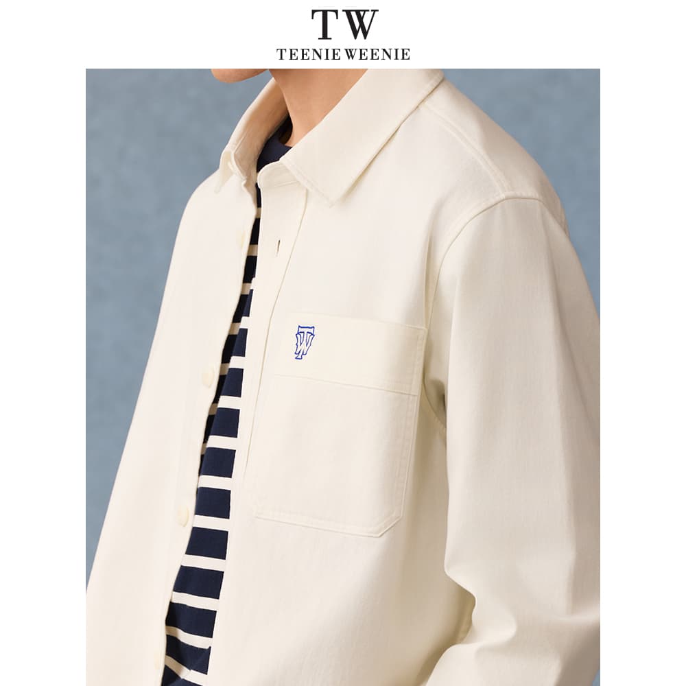 Рубашка Teenie Weenie Men American Old Money Style Collection Белый Мужской Рубашки - изображение 5