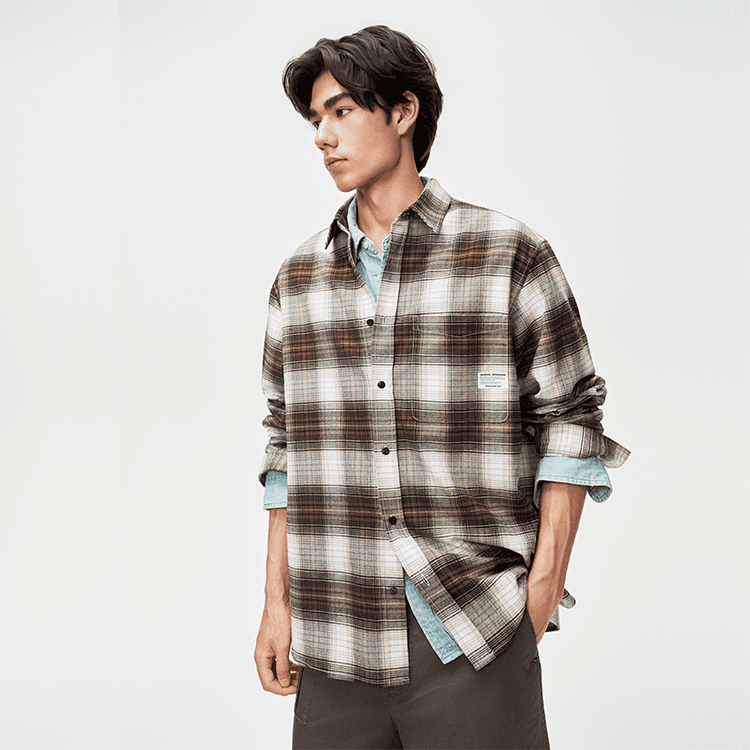 Рубашка Teenie Weenie Men Evergreen Preppy Style Унисекс Рубашки - изображение 5
