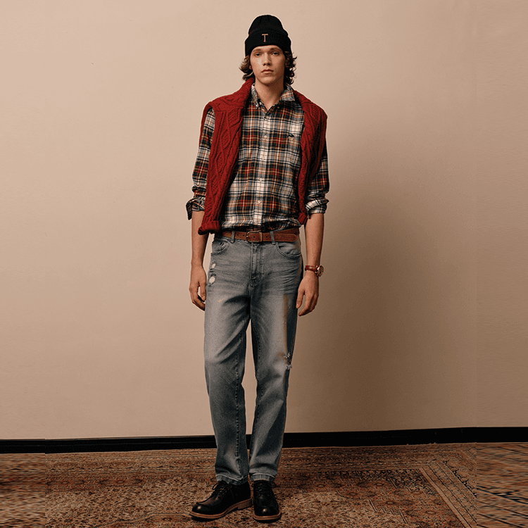 Штаны Teenie Weenie Men Denim Collection Джинсы Мужской Синий - изображение 7