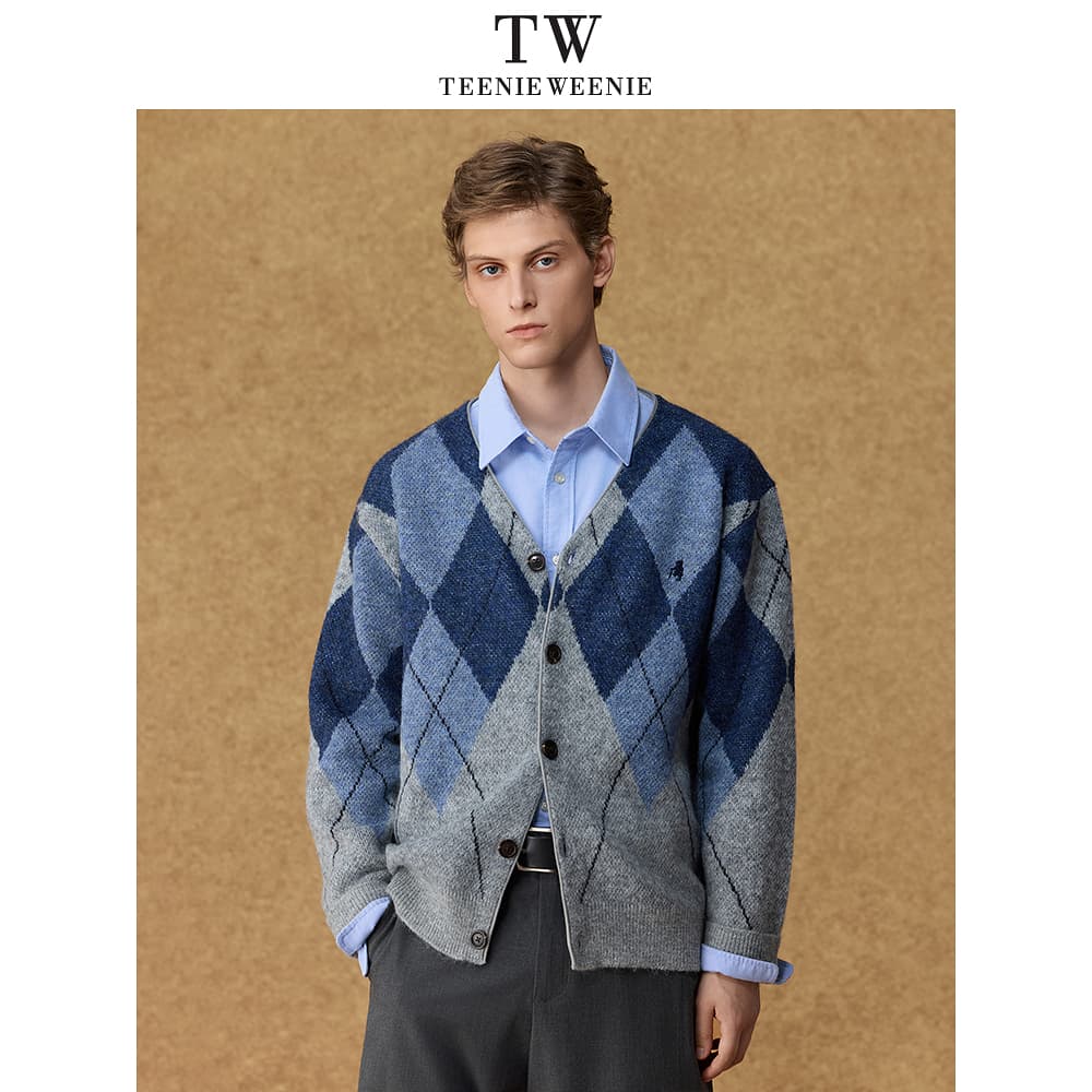 Кофта Teenie Weenie Men Evergreen Preppy Style Темно-синий Мужской Свитеры - изображение 7