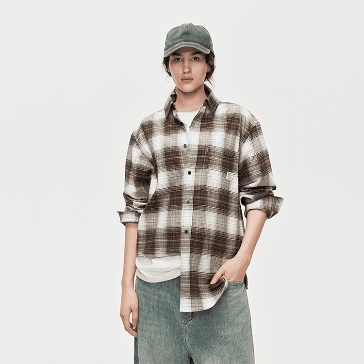 Рубашка Teenie Weenie Men Evergreen Preppy Style Унисекс Рубашки - изображение 4