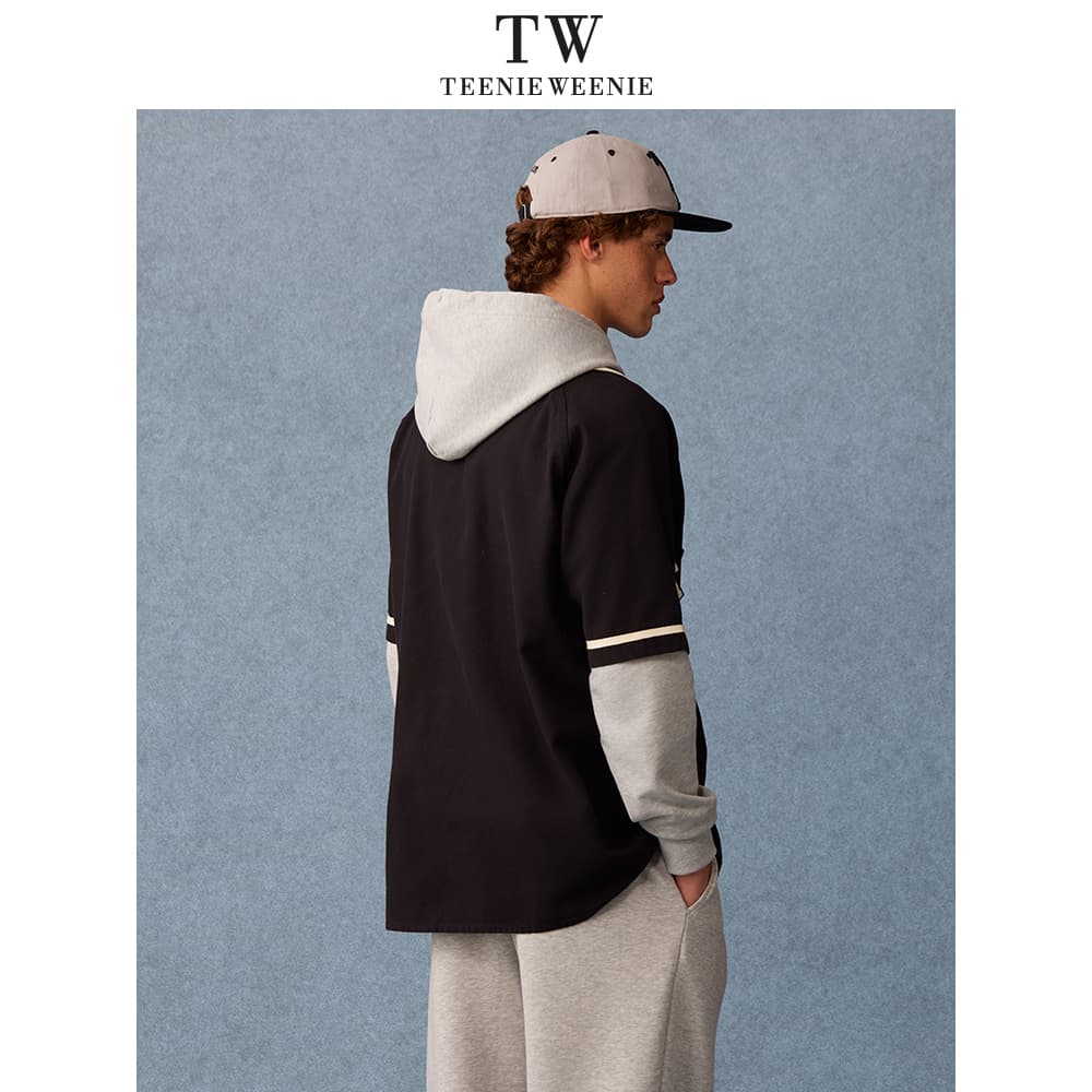 Рубашка Teenie Weenie Men Evergreen Preppy Style Черный Унисекс Рубашки - изображение 4
