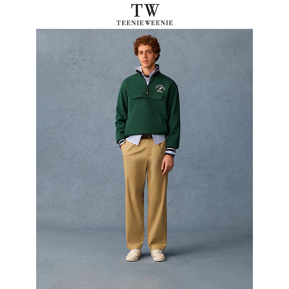 Худи Teenie Weenie Men American Old Money Style Collection Зеленый Унисекс Толстовка - изображение 6
