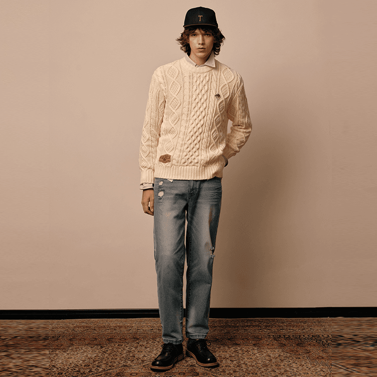 Штаны Teenie Weenie Men Denim Collection Джинсы Мужской Синий - изображение 8