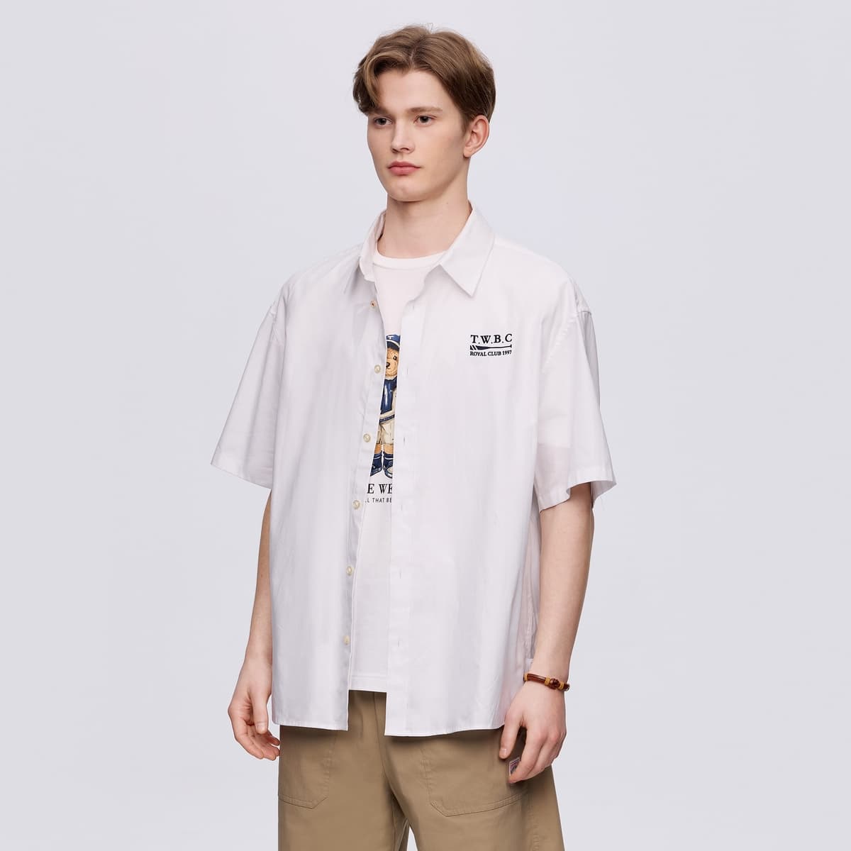Рубашка Teenie Weenie Men 24SS Рубашка Лето Мужской - изображение 4