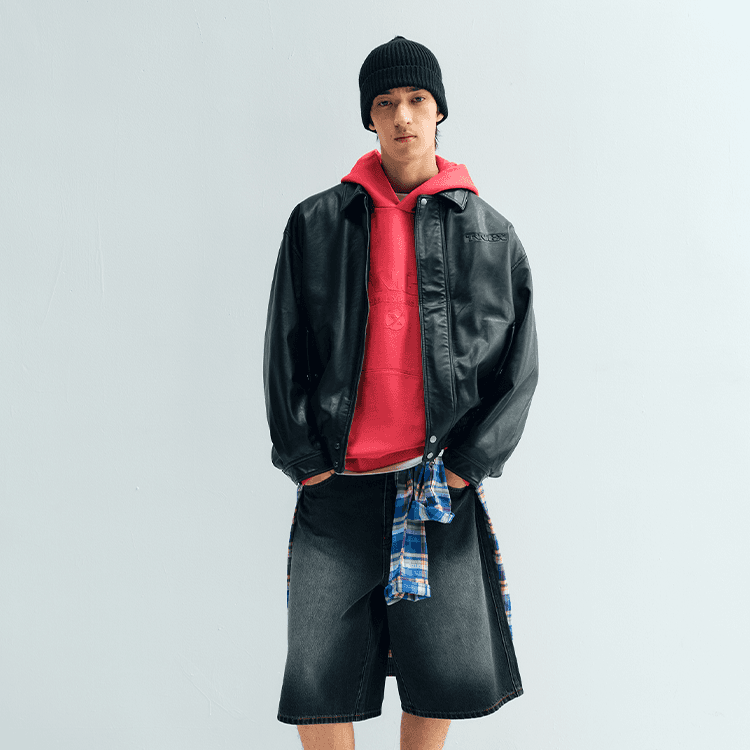 Куртка Teenie Weenie Men Evergreen Collection Кожа Куртка Унисекс - изображение 3