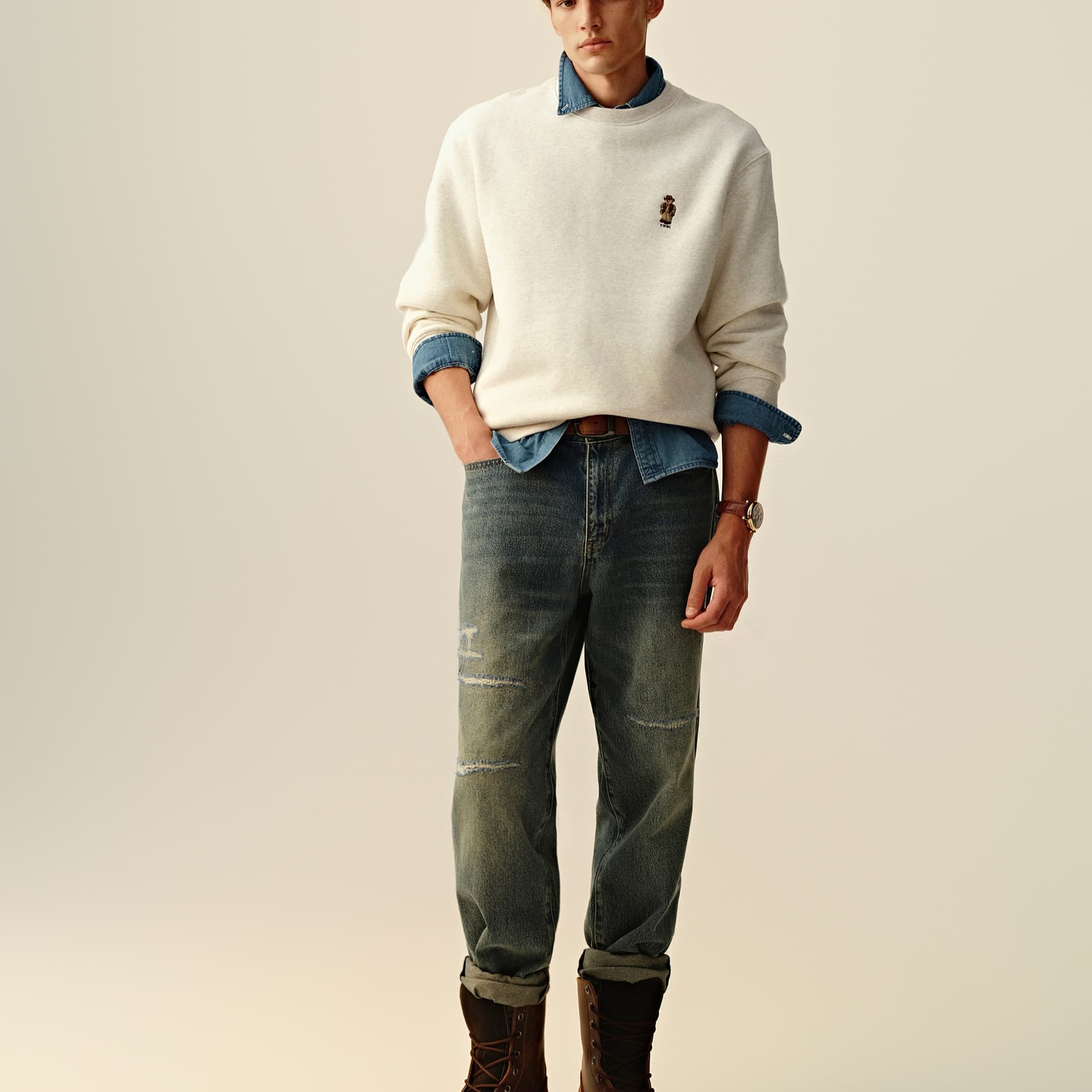 Худи Teenie Weenie Men Evergreen Preppy Style Унисекс Толстовка - изображение 4