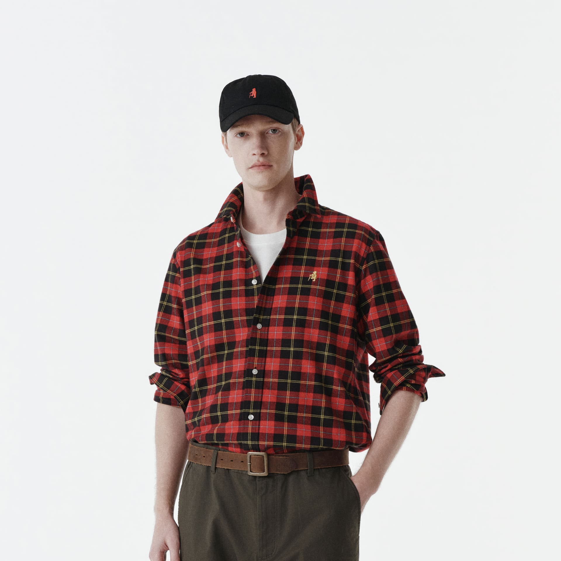 Рубашка Teenie Weenie Men American Old Money Style Collection Красный Мужской Рубашки - изображение 3