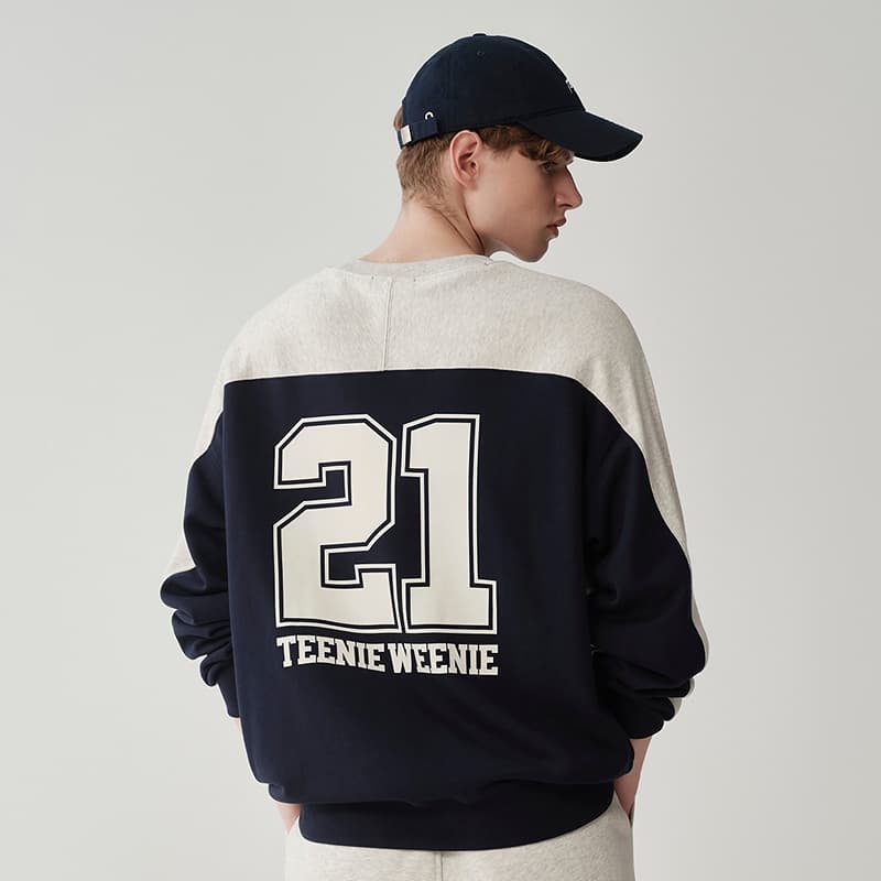Кофта Teenie Weenie Men Evergreen Collection Свитшот Мужской Темно-синий - изображение 3