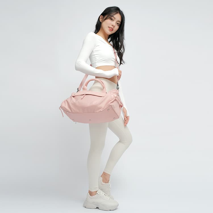 Спортивная сумка KMV Fitness Bag Large Gray Pink - изображение 8