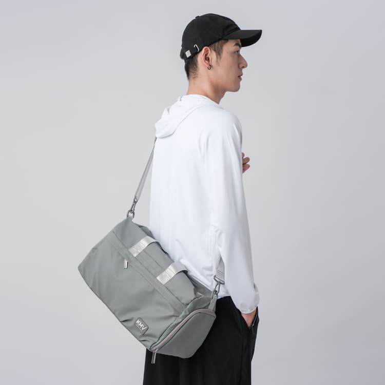 Спортивная сумка KMV Gym Bag Black/Grey - изображение 7
