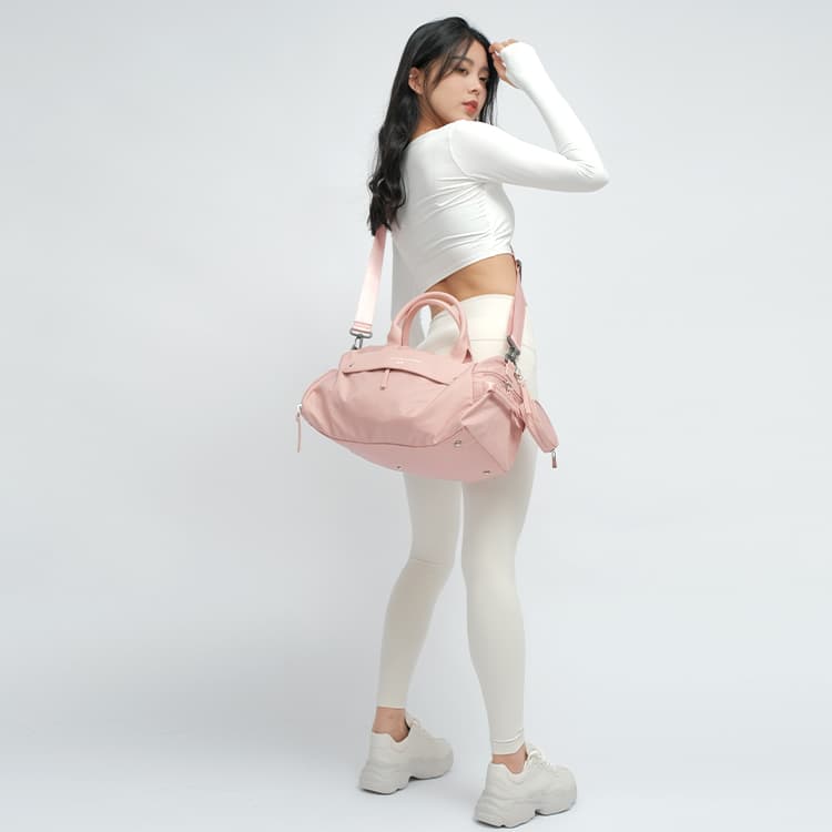 Спортивная сумка KMV Fitness Bag Large Gray Pink - изображение 9