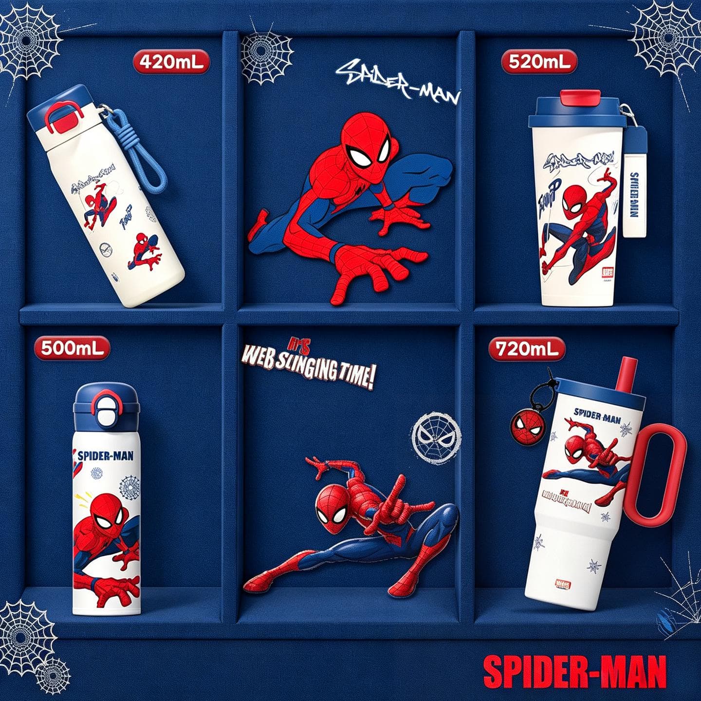 Disney Marvel Spider-Man Термокружка для студентов 720 мл большой объем мягкая игрушка аксессуары в различных стилях - изображение 2