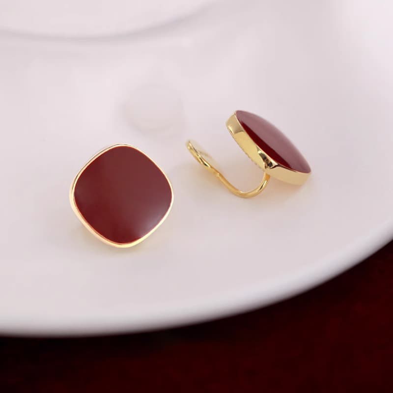 Серьги ONEKISS Капля Глазурь Медные Серьги-гвоздики Женские - изображение 3